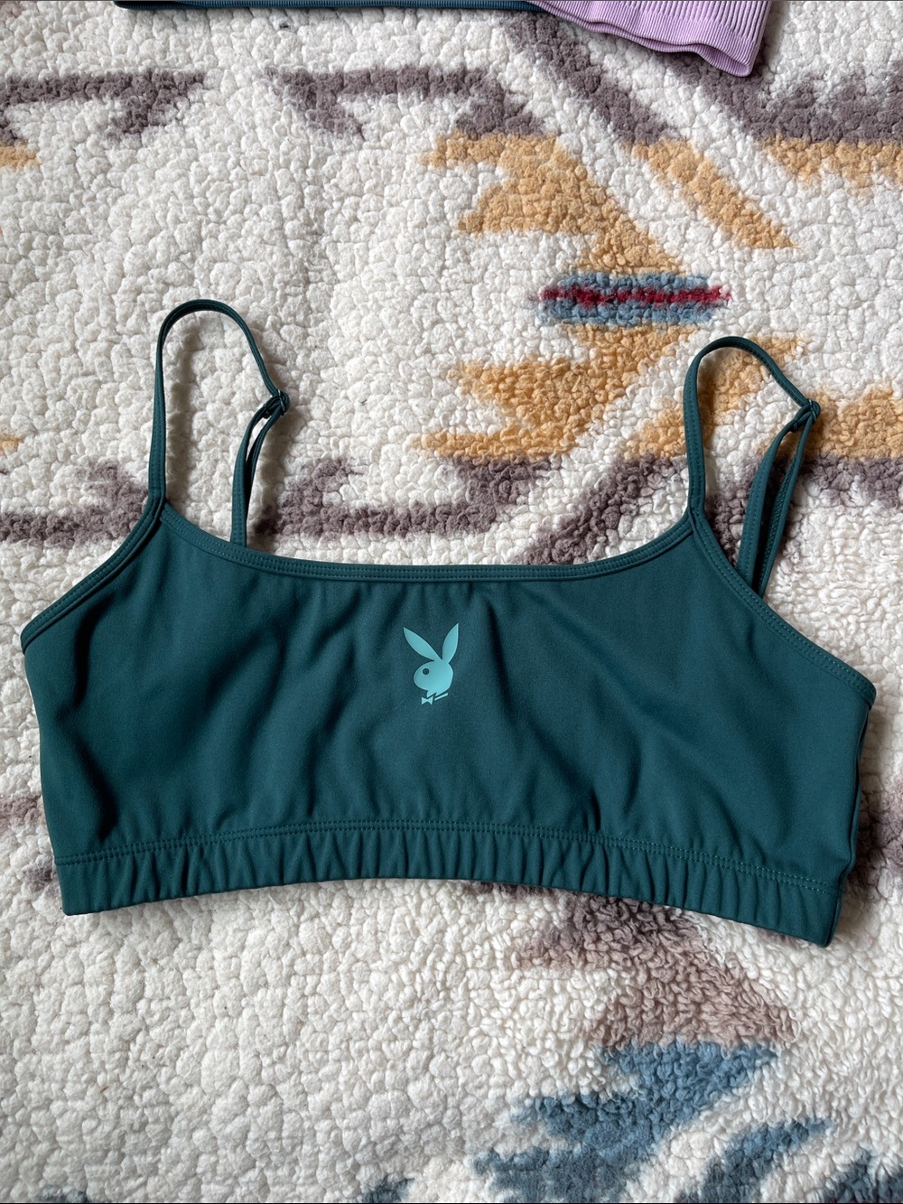 💜PLAYBOY Teal Bralette with Bunny Logo